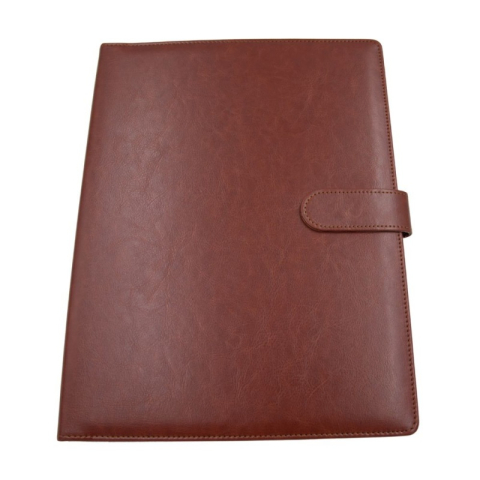 Organizare, arhivare, prezentare - Mapa conferinta CNX 809, A4, imitatie piele, maro, cu clipboard si inchidere magnetica