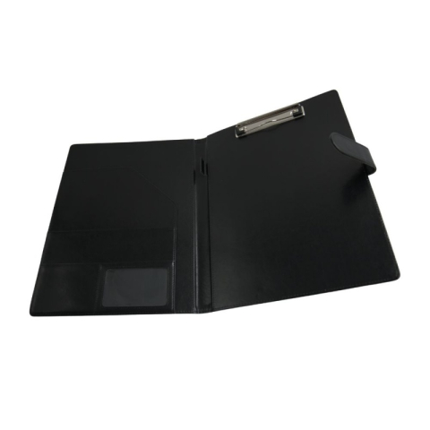 Mapa conferinta CNX 809, A4, imitatie piele, negru, cu clipboard si inchidere magnetica [2]