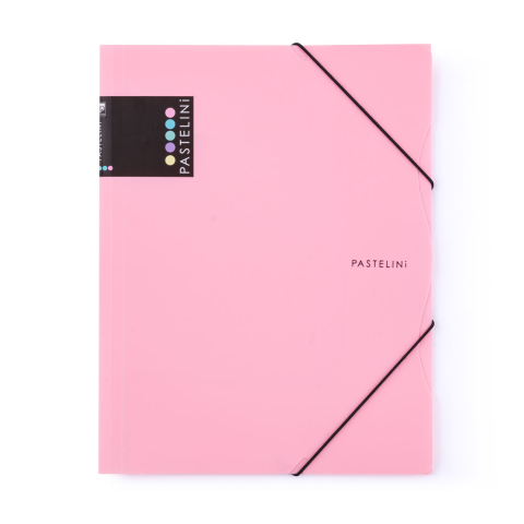 Organizare, arhivare, prezentare - Mapa din plastic cu elastic Pastelini PP A4 Roz