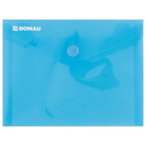 Organizare, arhivare, prezentare - Mapa din plastic DONAU cu capsa A6 (150 x 115 mm) 180 microni Albastru 