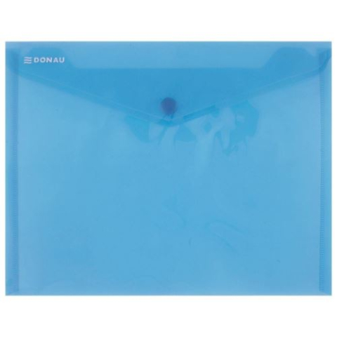 Organizare, arhivare, prezentare - Mapa din plastic DONAU cu capsa C5 (240 x 185 mm) 180 microni Albastru  