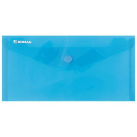 Organizare, arhivare, prezentare - Mapa din plastic DONAU cu capsa DL (225 x 126 mm) 180 microni Albastru  