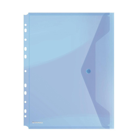 Organizare, arhivare, prezentare - Mapa din plastic Donau cu capsa si perforatii A4 200 microni Albastru 4/set  60/bax