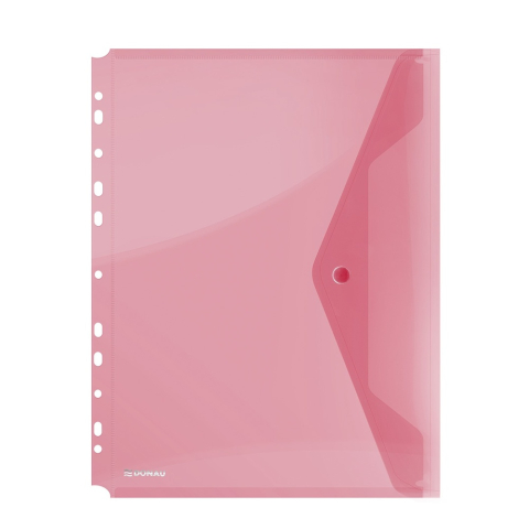 Organizare, arhivare, prezentare - Mapa din plastic DONAU cu capsa si perforatii A4 200 microni Rosu 4/set 60/bax