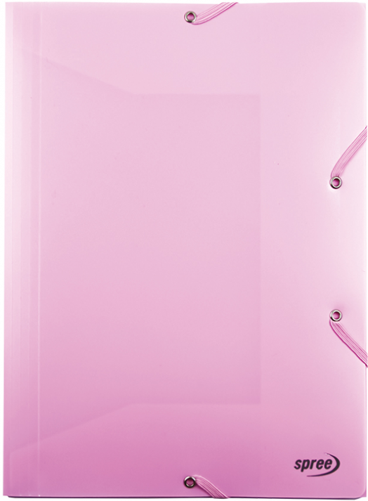 Organizare, arhivare, prezentare - Mapa din plastic elastic A4 Spree Roz Pastel 