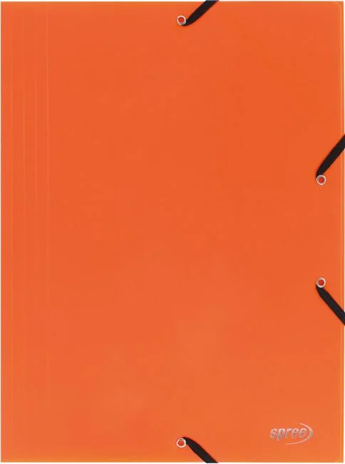 Organizare, arhivare, prezentare - Mapa din plastic elastic Spree A4 PP400 microni Orange 