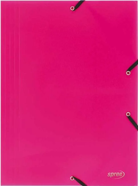 Organizare, arhivare, prezentare - Mapa din plastic elastic Spree A4 PP400 microni Roz 