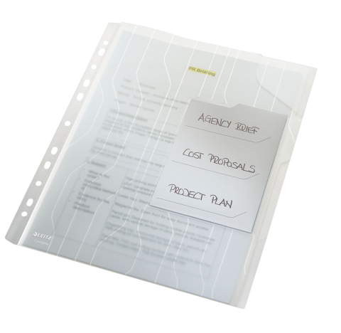 Mapa plastic 3*20coli transparenta 3 separatoare jumbo leitz [2]