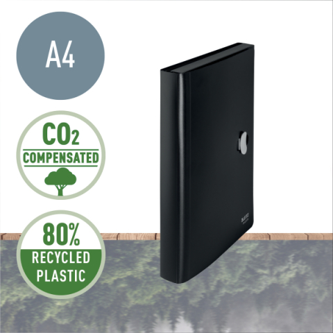 Mapa plastic 5 compartimente negru recycle leitz [1]