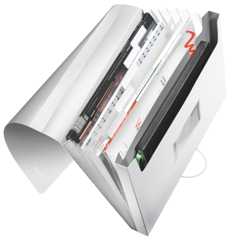 Mapa plastic 6 compartimente alb arctic tip proiect style leitz [1]