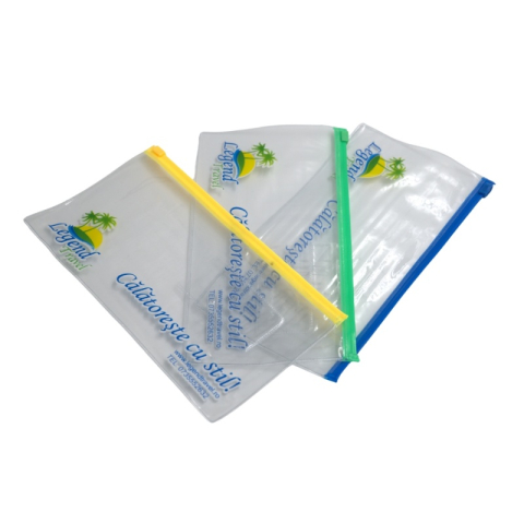 Organizare, arhivare, prezentare - Mapa plastic CNX, cu fermoar zip, DL, transparent, imprimata Legend Travel