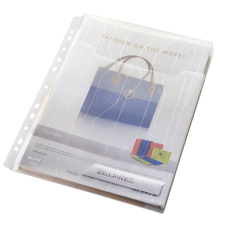 Mapa plastic cu burduf 2cm transparenta 3/set combifile leitz [2]