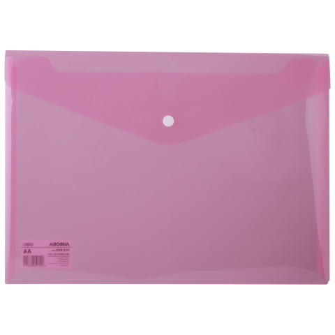 Mapa plastic cu buton a4 rosie deli [1]