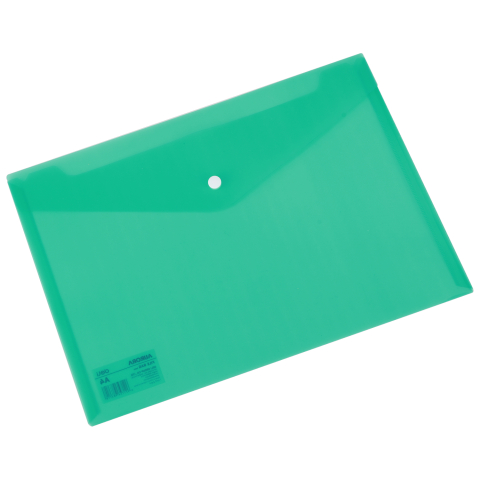 Mapa plastic cu buton a4 verde deli [1]