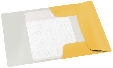 Mapa plastic cu elastic a4 galben chihlimbar cosy leitz [2]