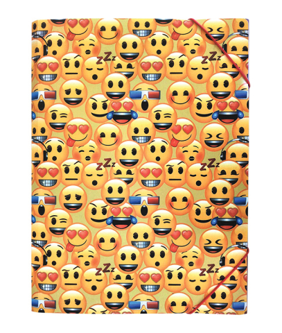 Birotică și Papetărie - Mapa plastic cu elastic emoji clasic pigna