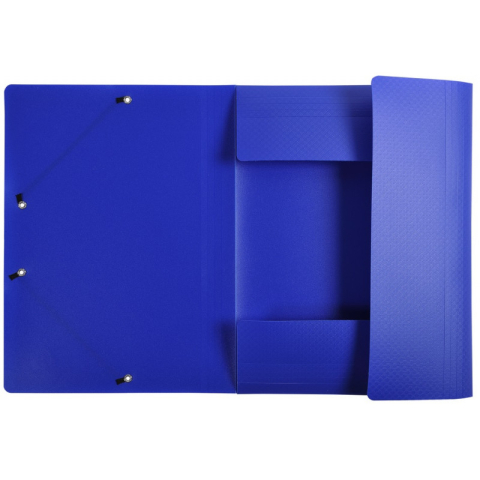Mapa plastic cu elastic si etich cotor a4 albastra exacompta [2]
