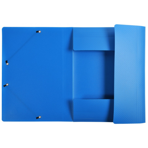 Mapa plastic cu elastic si etich cotor a4 bleu exacompta [1]