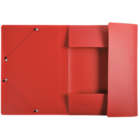 Mapa plastic cu elastic si etich cotor a4 rosie exacompta [1]