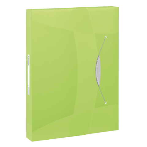 Birotică și Papetărie - Mapa plastic cu elastic verde jumbo vivida esselte