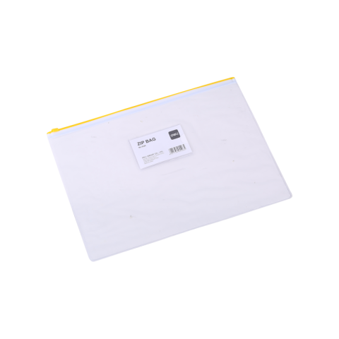 Organizare, arhivare, prezentare - Mapa plastic Deli 5526, cu fermoar zip, A4, 170 microni, transparent, suport card
