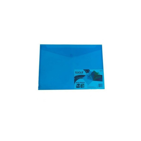 Mapa plastic Eagle ZP043, cu capsa, A5, transparent / albastru [1]