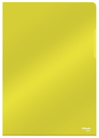 Birotică și Papetărie - Mapa protectie a4 cristal tip l galben 25/set 150 microni esselt