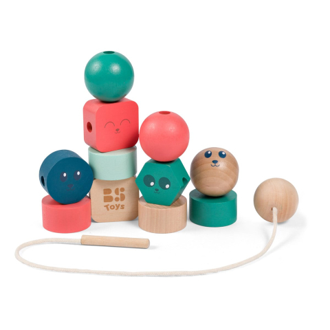 Margele mari de insirat din lemn, Junior Beads, copii varsta 1-3 ani [3]