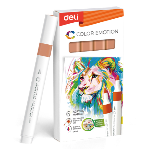 Markere Acrilice, Graffiti - Marker acrilic maro deschis color emotion deli