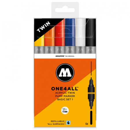 Culori acrilice - One4All™ Acrylic Twin Basic-Set 1