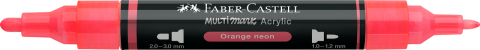 Marker acrilic multimark cul. 255 portocaliu neon faber-castell [1]