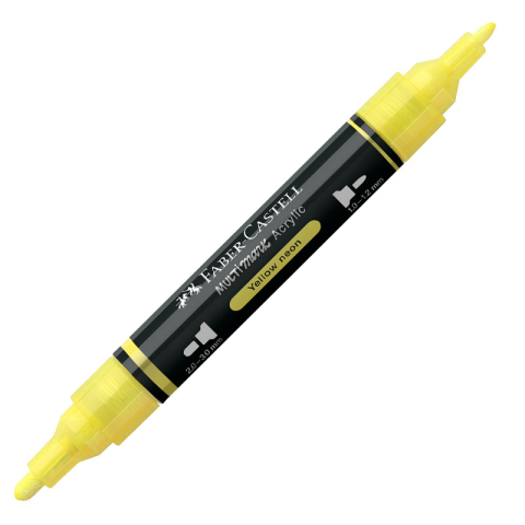 Markere Acrilice, Graffiti - Marker acrilic multimark cul. 256 galben neon faber-castell