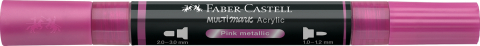 Marker acrilic multimark cul. 290 roz metalizat faber-castell [3]