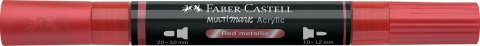 Marker acrilic multimark cul. 296 rosu metalizat faber-castell [2]