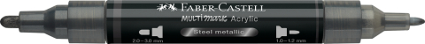 Marker acrilic multimark cul. 297 otel metalizat faber-castell [1]