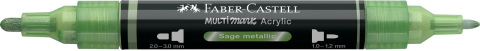 Marker acrilic multimark cul. 298 verde arctic metalizat faber-castell [1]