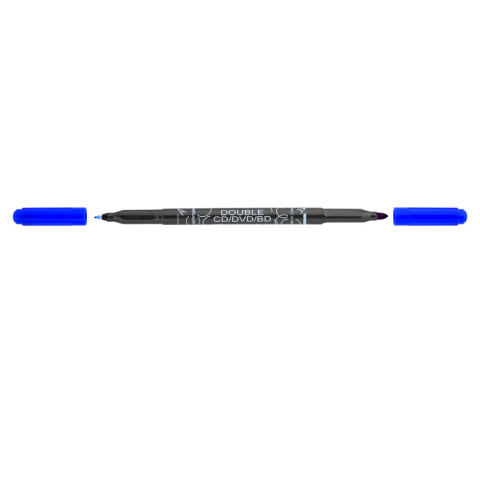 Birotică și Papetărie - Marker cd 2 capete albastru 0.6/2.5mm 3616 centropen