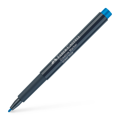 Birotică și Papetărie - Marker creativ albastru ocean faber-castell