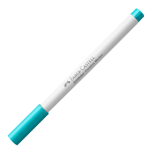 Birotică și Papetărie - Marker creativ goldfaber albastru caraibe 556 c faber-castell