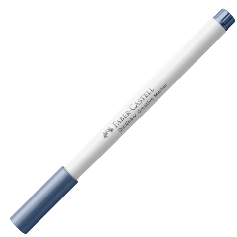 Birotică și Papetărie - Marker creativ goldfaber albastru marin metalizat 553 1.5mm faber-castell