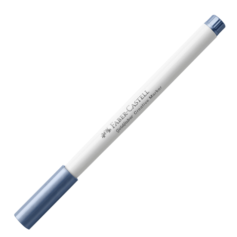 Birotică și Papetărie - Marker creativ goldfaber albastru metalizat 553 c faber-castell