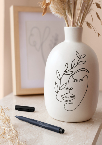 Marker creativ negru faber-castell [4]