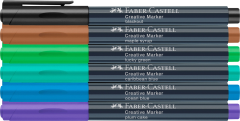 Marker creativ set 6 culori forrest faber-castell [1]