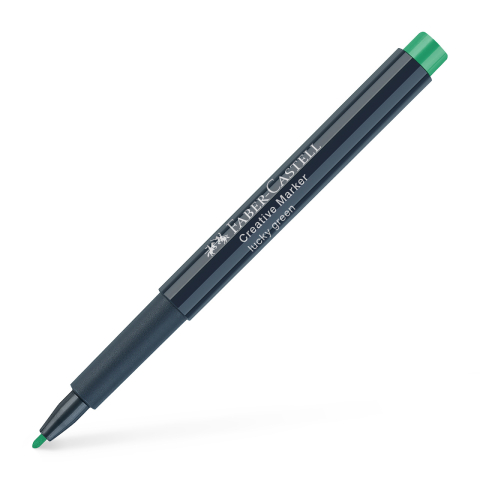Birotică și Papetărie - Marker creativ verde lucky faber-castell