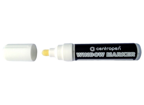 Birotică și Papetărie - Marker creta lichida alba 2-15mm varf rotund 9121 centropen