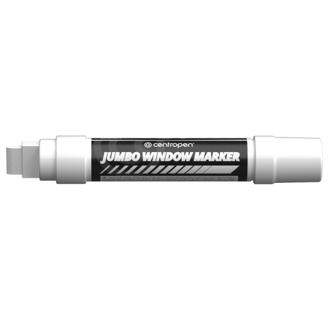 Birotică și Papetărie - Marker creta lichida alba jumbo 2-15mm 9120 centropen