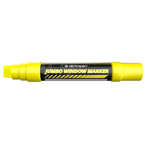 Birotică și Papetărie - Marker creta lichida galben jumbo 2-15mm 9120 centropen