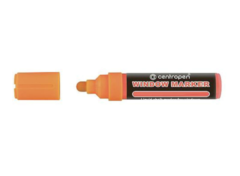 Birotică și Papetărie - Marker creta lichida portocaliu neon 2-15mm varf rotund 9121 centropen