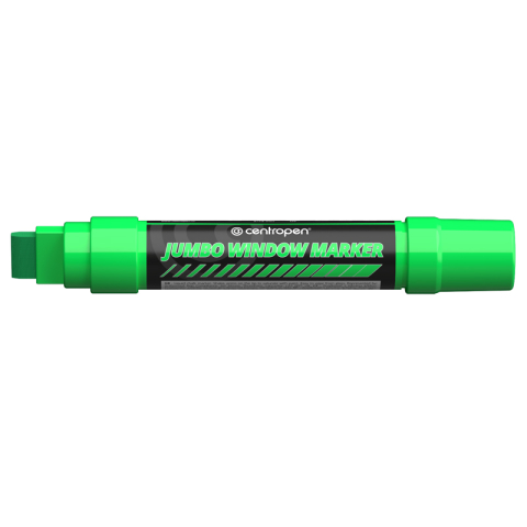 Birotică și Papetărie - Marker creta lichida verde jumbo 2-15mm 9120 centropen