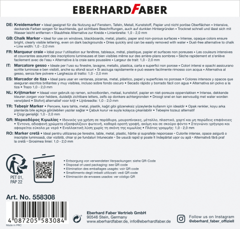 Marker creta set 8 bucati eberhard faber [2]